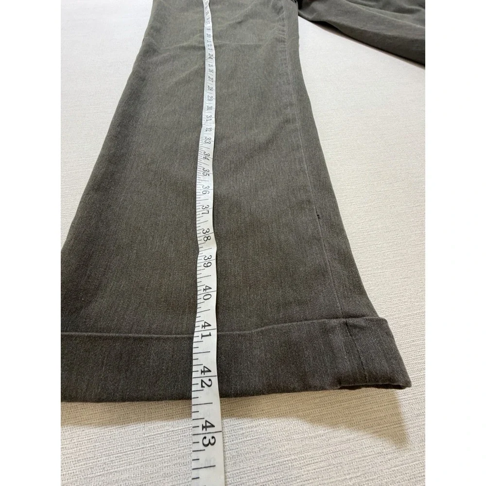 Brooks Brothers Elliot Mens 36x32 Brown Pleated Cuffed Stretch Chino Pants